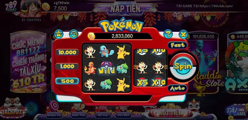 Các trò chơi slots nổ hũ mini tại 789 Club hiện rất được săn đón