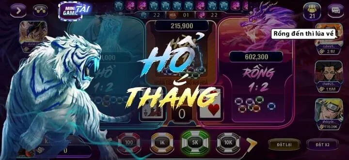 Hướng dẫn chơi Rồng hổ 789 Club chuẩn nhất